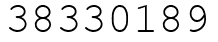 Число 38330189.