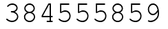 Число 384555859.