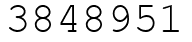 Число 3848951.