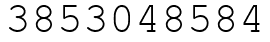 Число 3853048584.