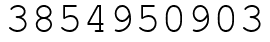 Число 3854950903.