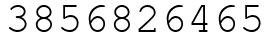 Число 3856826465.
