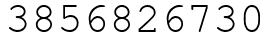 Число 3856826730.