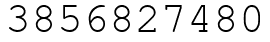 Число 3856827480.