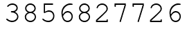 Число 3856827726.