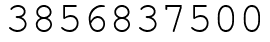 Число 3856837500.