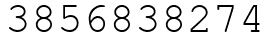 Число 3856838274.