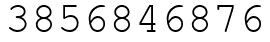 Число 3856846876.