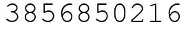 Число 3856850216.