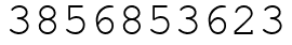 Число 3856853623.
