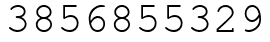 Число 3856855329.