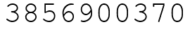 Число 3856900370.