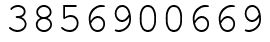 Число 3856900669.