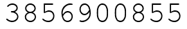 Число 3856900855.