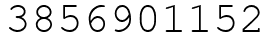 Число 3856901152.