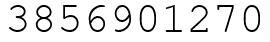 Число 3856901270.