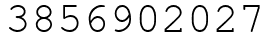 Число 3856902027.