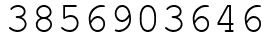 Число 3856903646.