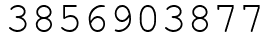 Число 3856903877.