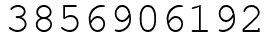 Число 3856906192.