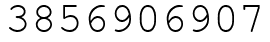 Число 3856906907.