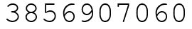 Число 3856907060.