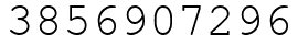 Число 3856907296.