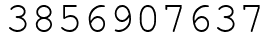 Число 3856907637.