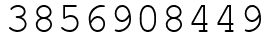 Число 3856908449.