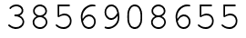 Число 3856908655.