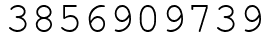 Число 3856909739.