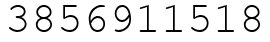 Число 3856911518.