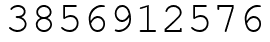 Число 3856912576.