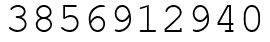 Число 3856912940.