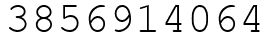 Число 3856914064.