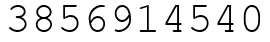 Число 3856914540.