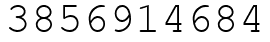 Число 3856914684.