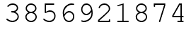 Число 3856921874.