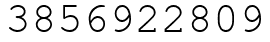 Число 3856922809.