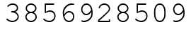 Число 3856928509.