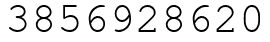Число 3856928620.