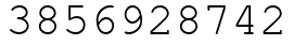 Число 3856928742.