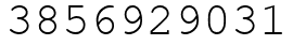 Число 3856929031.