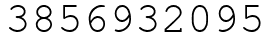 Число 3856932095.