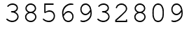 Число 3856932809.