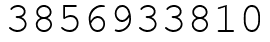 Число 3856933810.