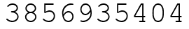 Число 3856935404.