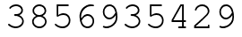 Число 3856935429.