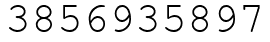 Число 3856935897.