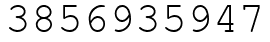 Число 3856935947.